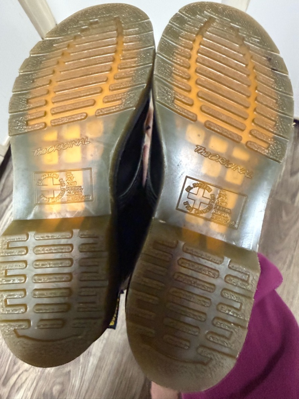 Dr. Martens Black Leather Combat Boots - Picture 7 of 7